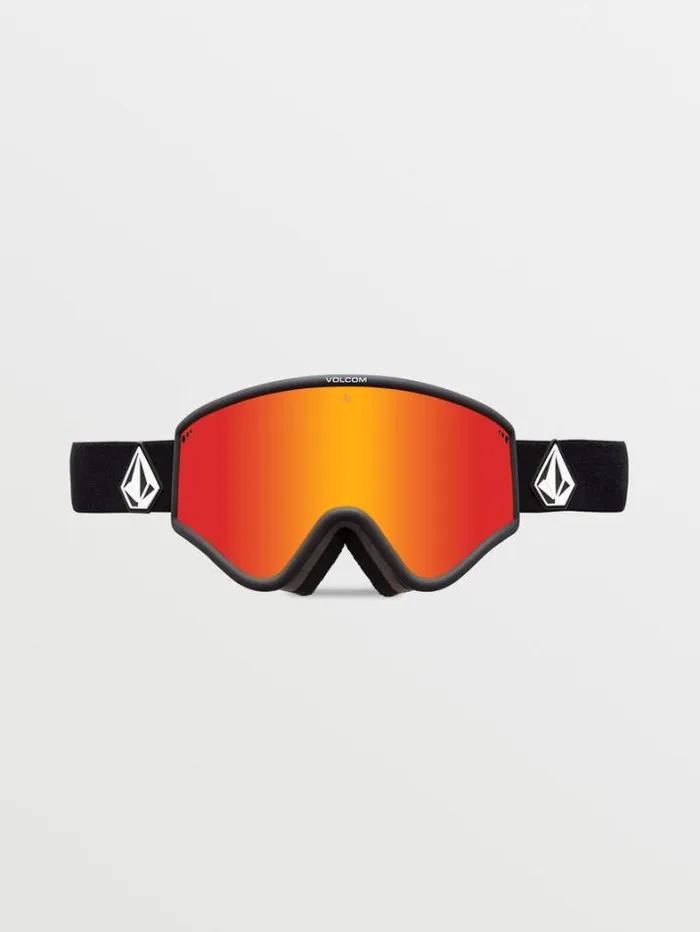 MensWomensKids Goggles Volcom Yae Goggle 8211 Matte Black Red ChromeBL