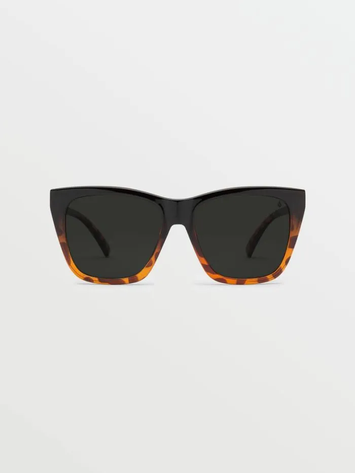 MensWomens Sunglasses Volcom Looky Lou Sunglasses 8211 Gloss DarksideGray Polar