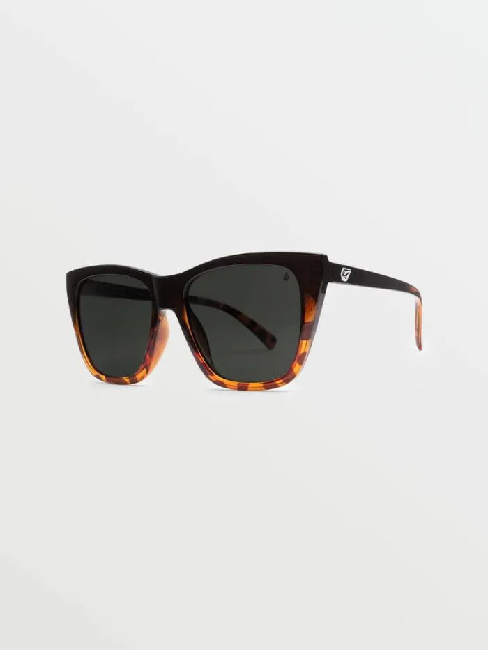 MensWomens Sunglasses Volcom Looky Lou Sunglasses 8211 Gloss DarksideGray Polar