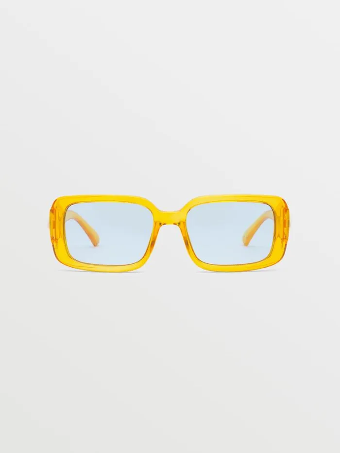 MensWomens Sunglasses Volcom True Sunglasses 8211 Gloss MustardBlue