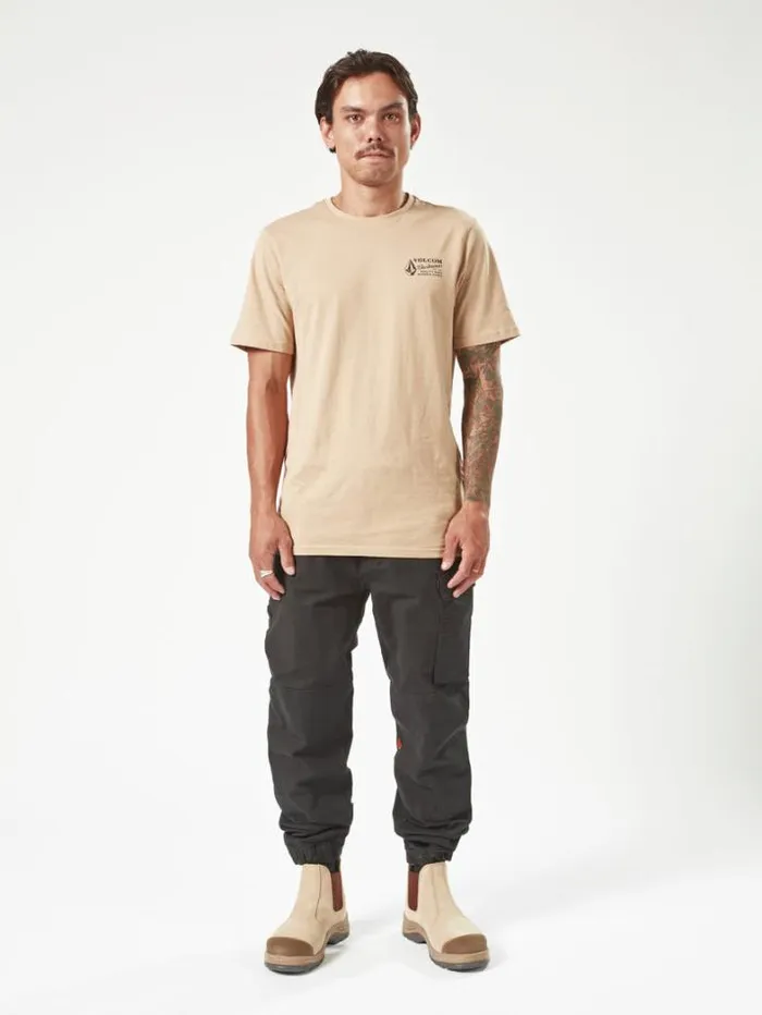 MensWorkwear Pants Volcom Caliper Cuff Pants 8211 Black