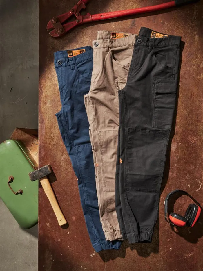 MensWorkwear Pants Volcom Caliper Cuff Pants 8211 Black