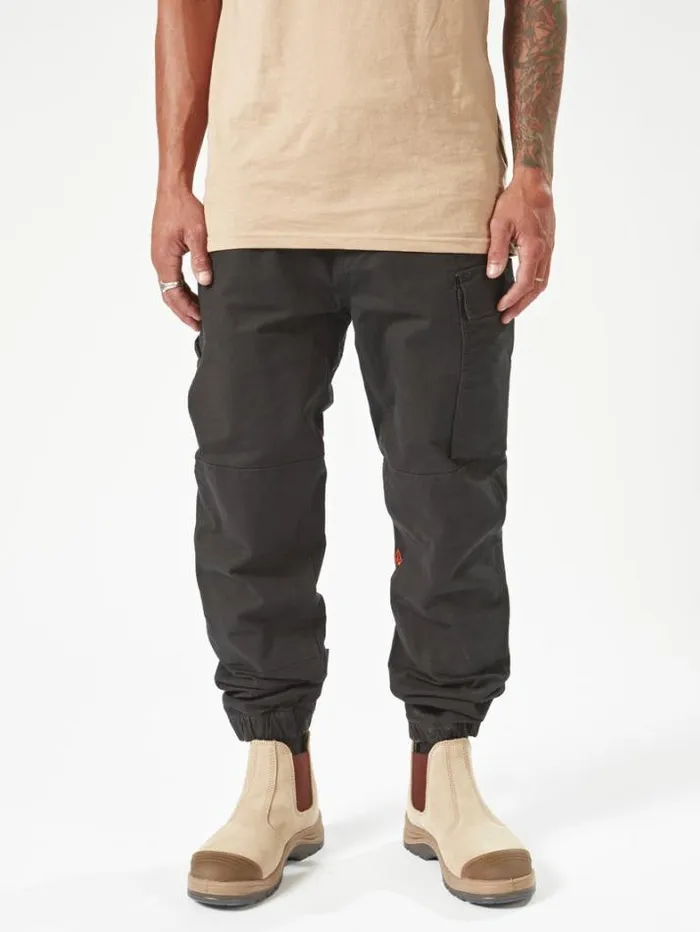 MensWorkwear Pants Volcom Caliper Cuff Pants 8211 Black