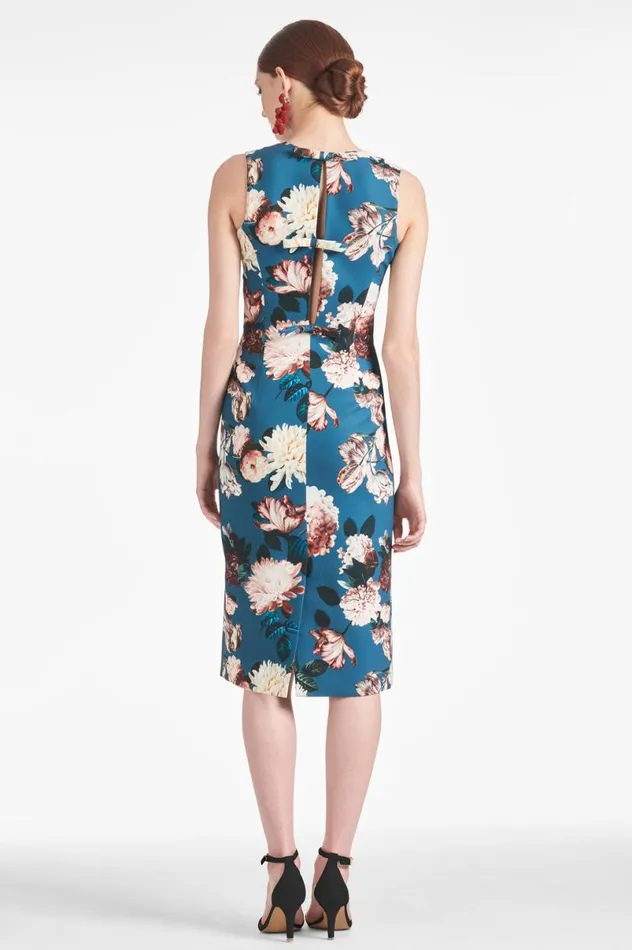 Midi Women Sachin and Babi Anna Dress 8211 Teal Garden