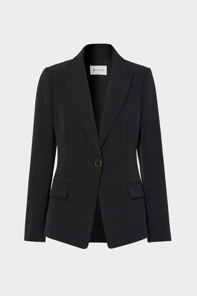 Milly Avery Cady Blazer Black Women Blazers