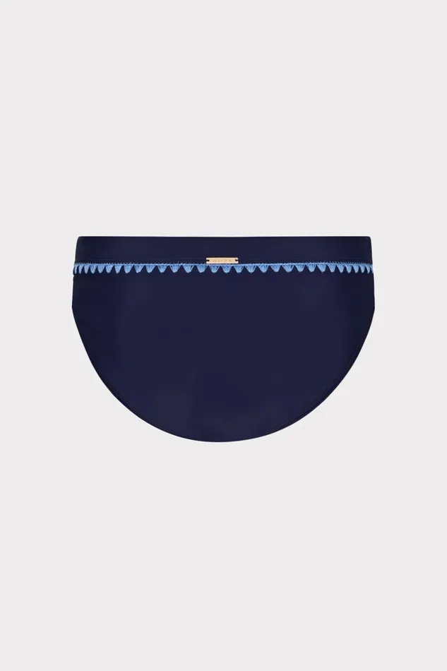 Milly Crochet Stitch Bikini Bottom Navyblue Women Swim and Coverups