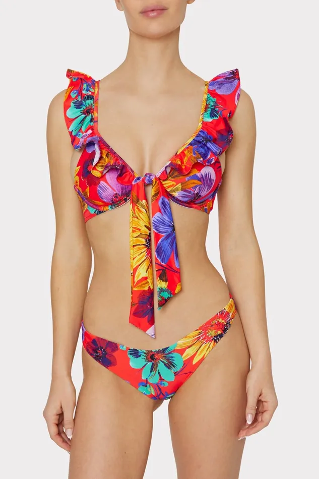 Milly Margot Bikini Bottom Red Multi Women Bikinis Milly Margot Bikini Bottom Red Multi Women Bikinis