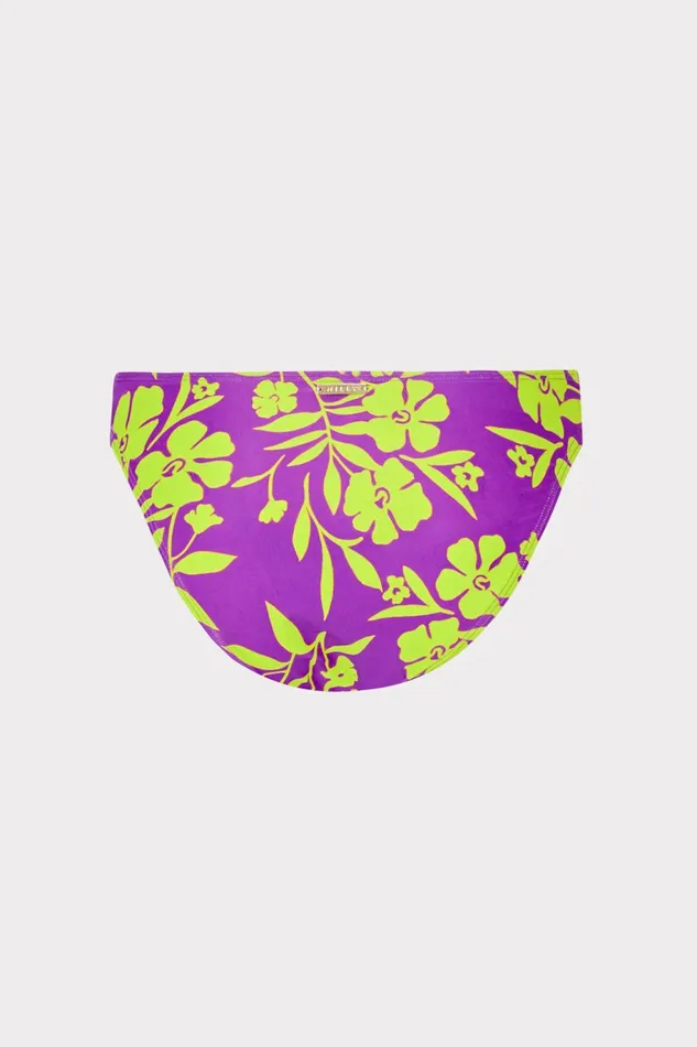 Milly Marigold Aroma Ruched Sides Bikini Bottom Purple Multi Women Bikinis Milly Marigold Aroma Ruched Sides Bikini Bottom Purple Multi Women Bikinis