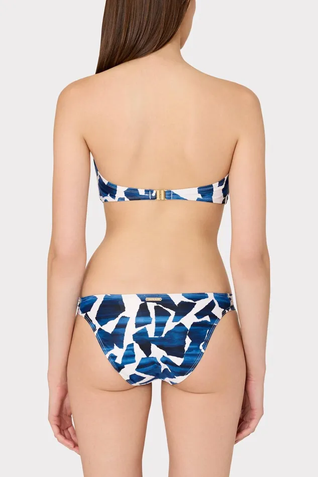 Milly Ocean Puzzle Bandeau Top Navy Multi Women Bikinis Milly Ocean Puzzle Bandeau Top Navy Multi Women Bikinis