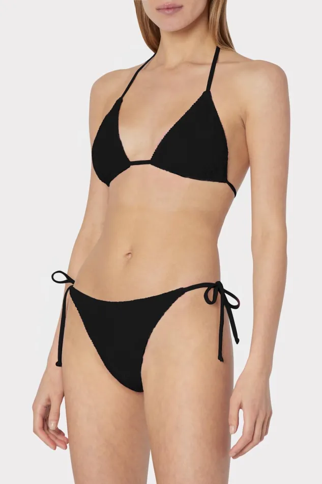 Milly Textured Bikini Bottom Black Women Bikinis Milly Textured Bikini Bottom Black Women Bikinis