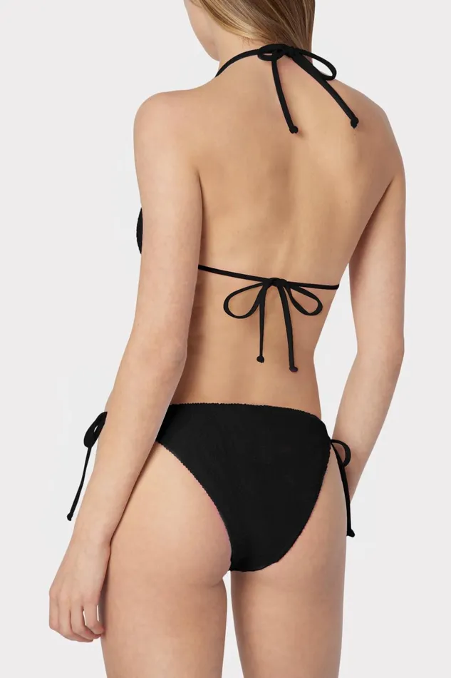 Milly Textured Bikini Bottom Black Women Bikinis Milly Textured Bikini Bottom Black Women Bikinis