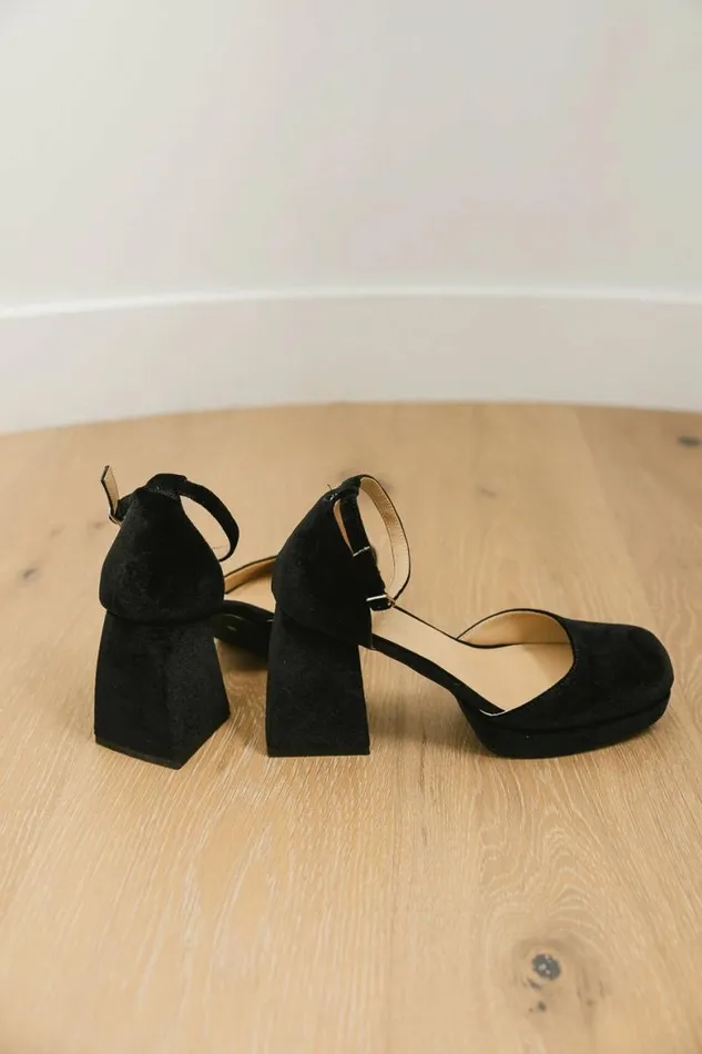 Misha Platform Heels Black Women Bohme Shoes