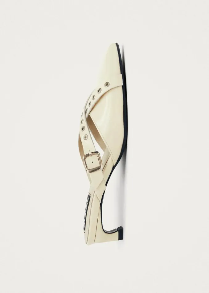 Mules Women ALOHAS Zyra Onix Cream Leather Mules