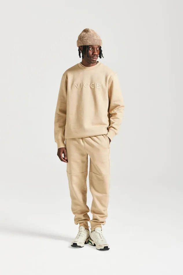 NICCE Hoodies and Sweatshirts Mens NICCE Mercury Sweatshirt Stone