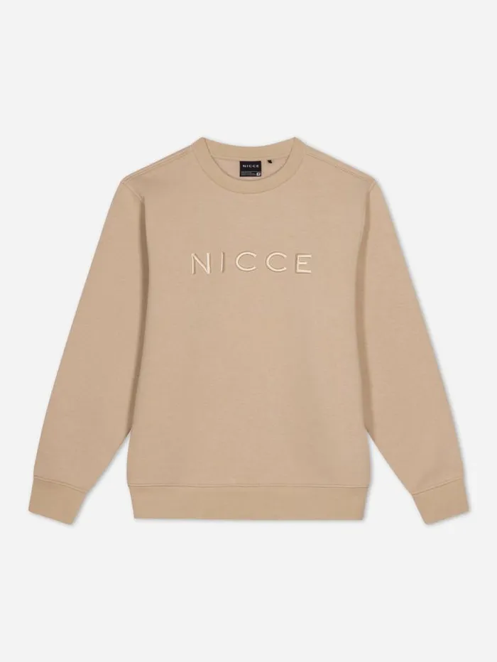 NICCE Hoodies and Sweatshirts Mens NICCE Mercury Sweatshirt Stone