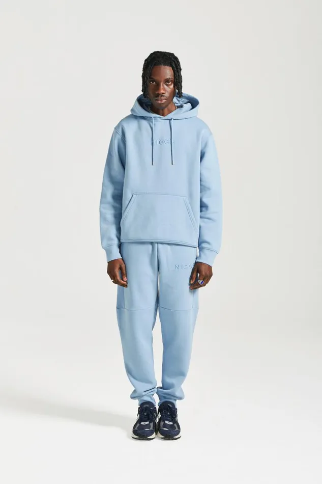 NICCE Tracksuit Sets Mens NICCE Mini Mercury Hoodie and Jogger Tracksuit Set Blue