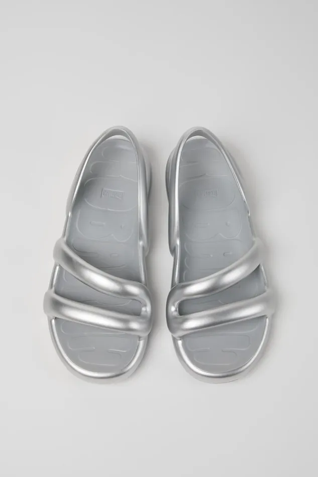 Non Leather Shoes Men Camper Kobarah Flat Silver Outsoles Sandals Non Leather Shoes Men Camper Kobarah Flat Silver Outsoles Sandals