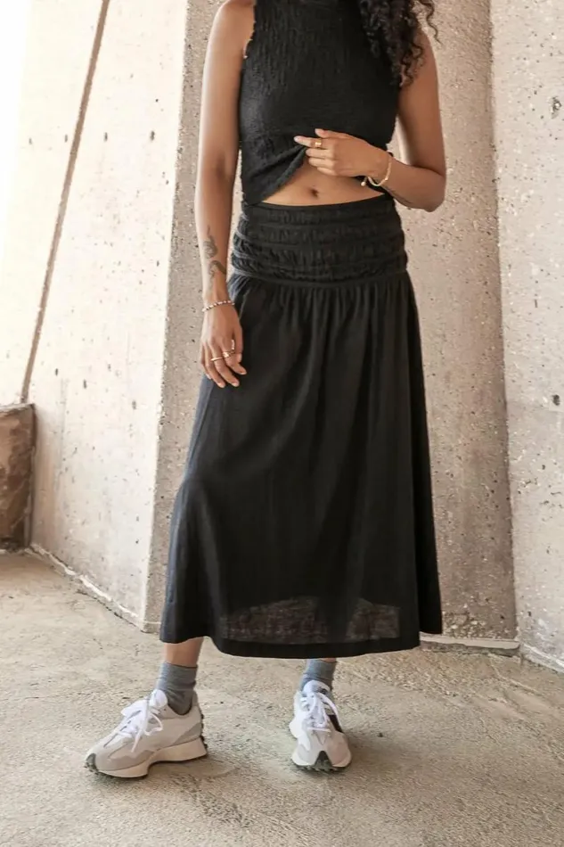 Nyla Skirt In Black Black Women Bohme Skirts
