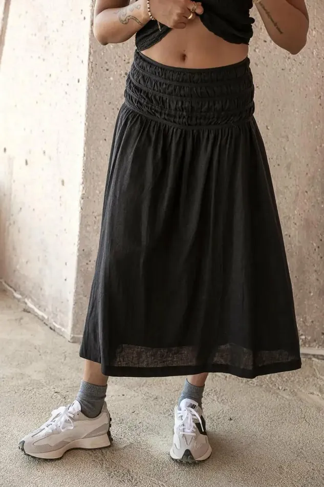 Nyla Skirt In Black Black Women Bohme Skirts