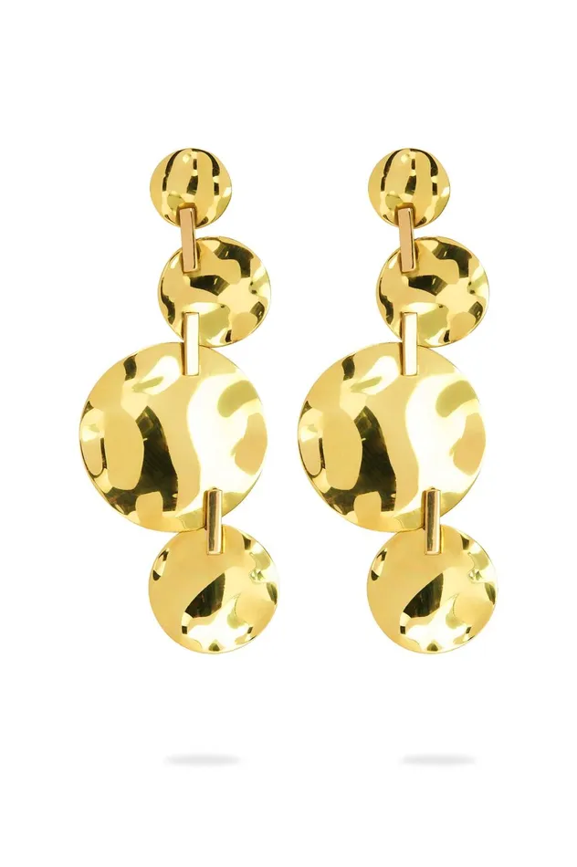 Ola Mobile Drop Earring Gold Women Aje Jewelry