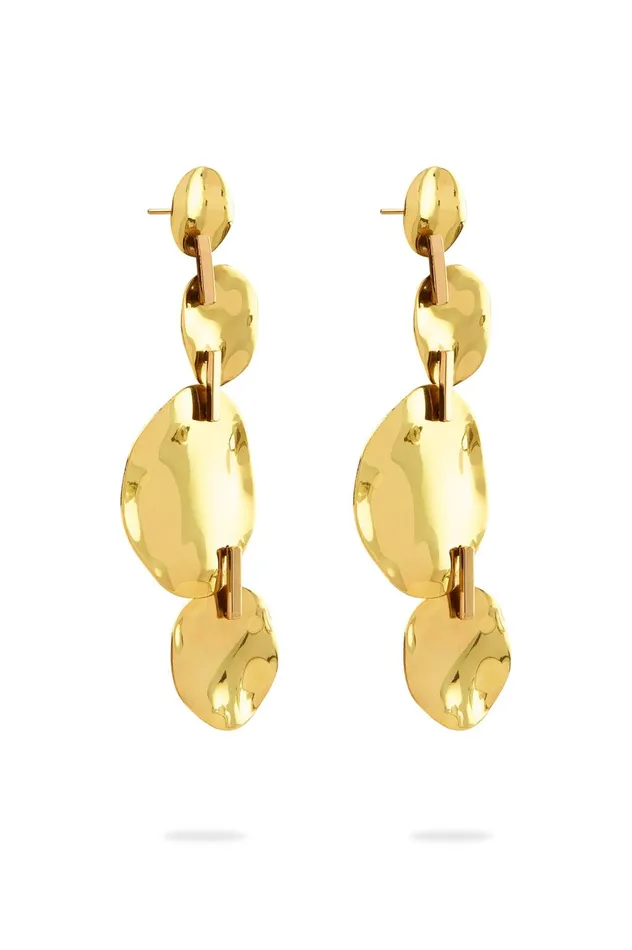 Ola Mobile Drop Earring Gold Women Aje Jewelry