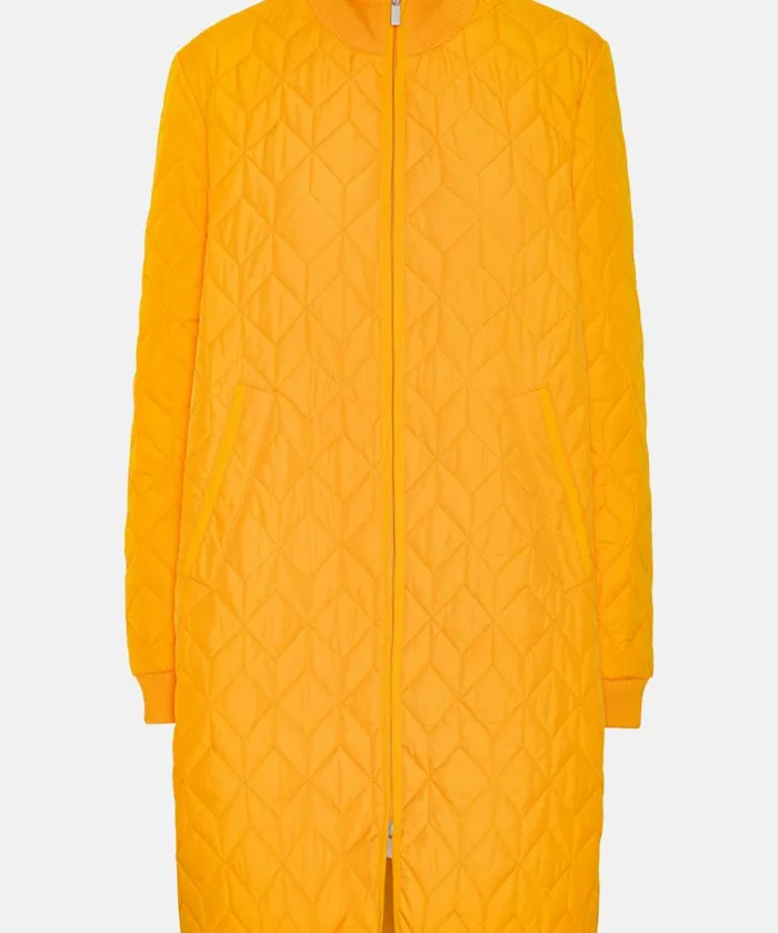 Padded Quilt Coat 8211 Flame Orange Outerwear Ilse Jacobsen All Jackets And Coats