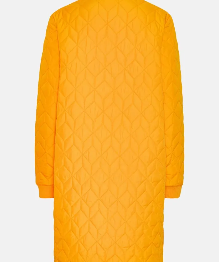 Padded Quilt Coat 8211 Flame Orange Outerwear Ilse Jacobsen All Jackets And Coats