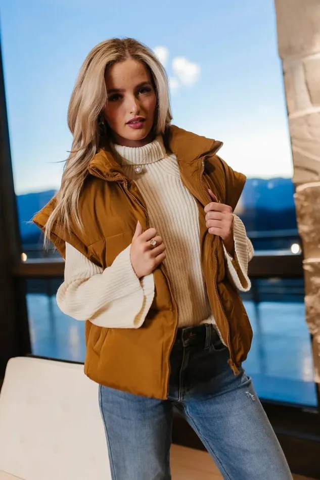 Paige Mock Neck Sweater In Cream Cream Women Bohme Tops