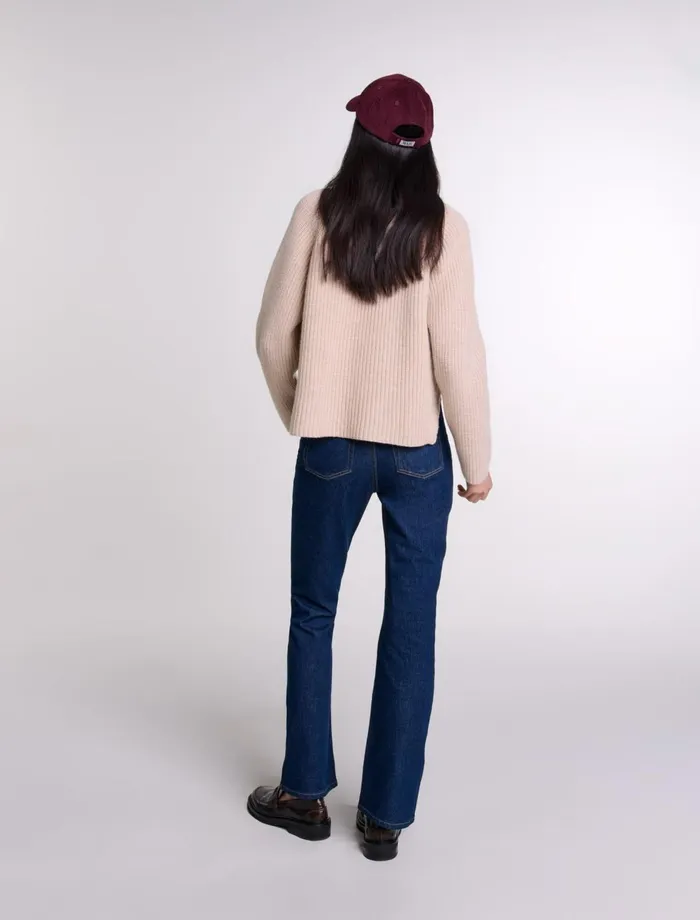 Pants and Jeans Women Maje Denim Jeans With Pockets Dark Blue