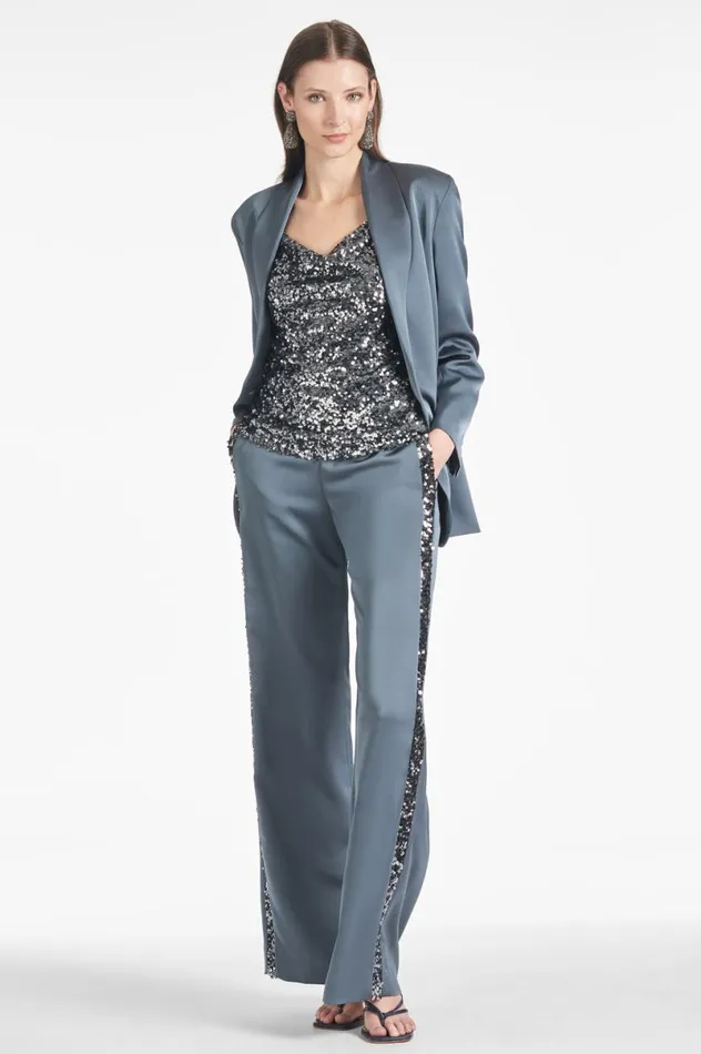 Pants and Jumpsuits Women Sachin and Babi Tuxedo Sequin Alli Pant 8211 Gunmetal Pants and Jumpsuits Women Sachin and Babi Tuxedo Sequin Alli Pant 8211 Gunmetal