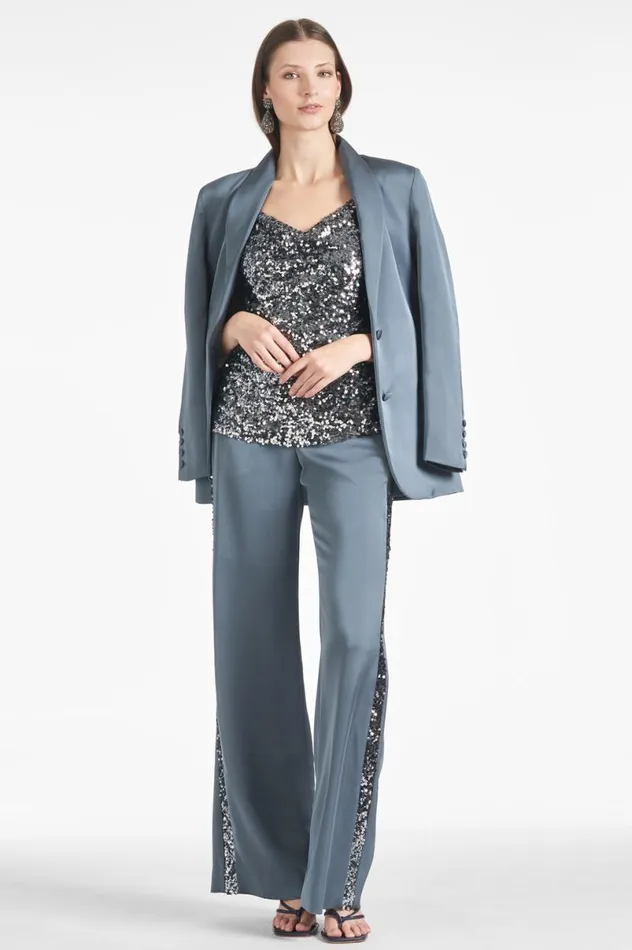 Pants and Jumpsuits Women Sachin and Babi Tuxedo Sequin Alli Pant 8211 Gunmetal Pants and Jumpsuits Women Sachin and Babi Tuxedo Sequin Alli Pant 8211 Gunmetal