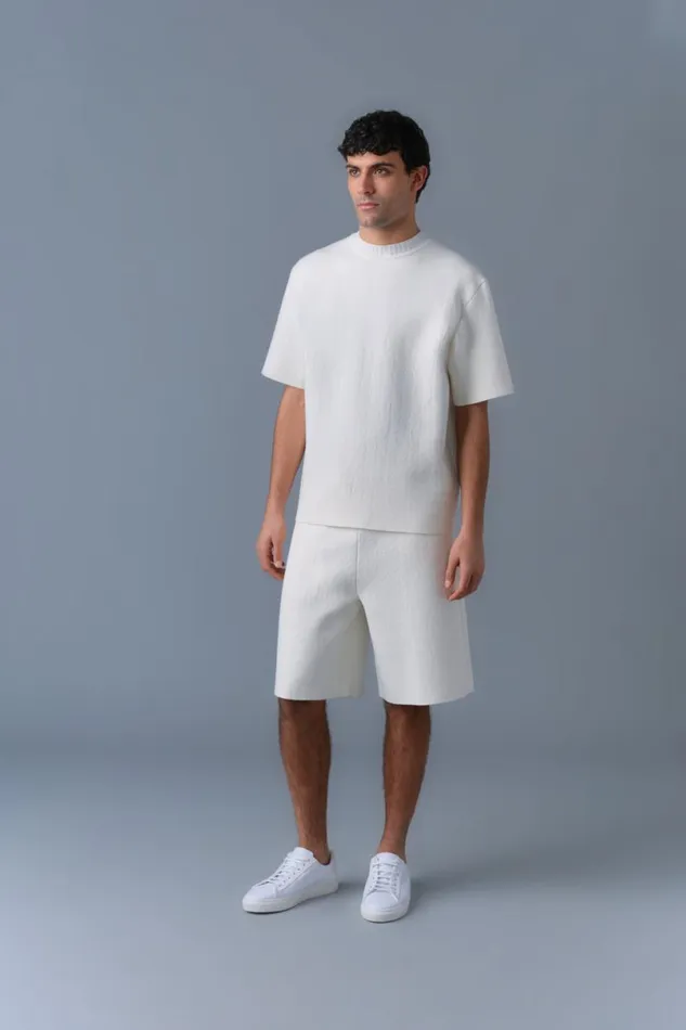 Pants and Shorts Men Mackage BEECHER Stretch Viscose Shorts Cream Pants and Shorts Men Mackage BEECHER Stretch Viscose Shorts Cream