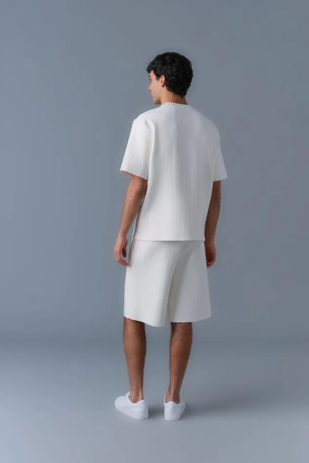 Pants and Shorts Men Mackage BEECHER Stretch Viscose Shorts Cream Pants and Shorts Men Mackage BEECHER Stretch Viscose Shorts Cream