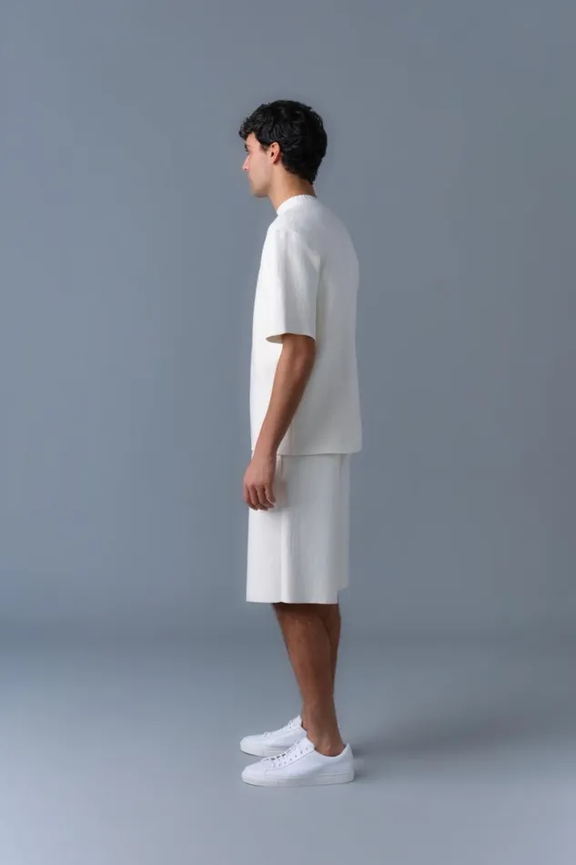 Pants and Shorts Men Mackage BEECHER Stretch Viscose Shorts Cream Pants and Shorts Men Mackage BEECHER Stretch Viscose Shorts Cream