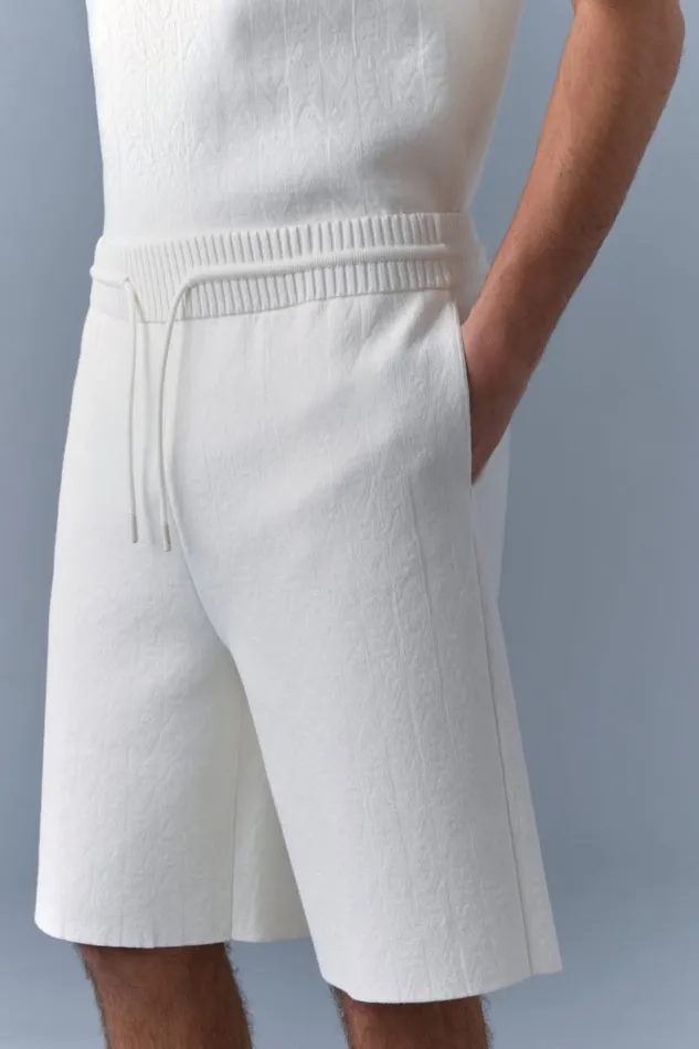 Pants and Shorts Men Mackage BEECHER Stretch Viscose Shorts Cream Pants and Shorts Men Mackage BEECHER Stretch Viscose Shorts Cream