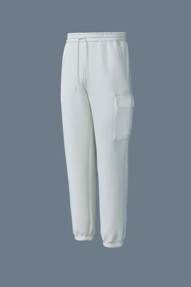 Pants and Shorts Men Mackage MARVINR Double Face Jersey Cargo Sweatpants White Pants and Shorts Men Mackage MARVINR Double Face Jersey Cargo Sweatpants White