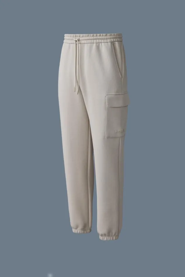 Pants and Shorts Men Mackage MARVINR Double Face Jersey Cargo Sweatpants White Pants and Shorts Men Mackage MARVINR Double Face Jersey Cargo Sweatpants White