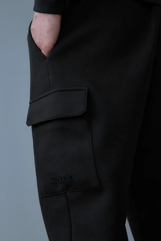 Pants and Shorts Men Mackage MARVINR Double Face Jersey Cargo Sweatpants White Pants and Shorts Men Mackage MARVINR Double Face Jersey Cargo Sweatpants White