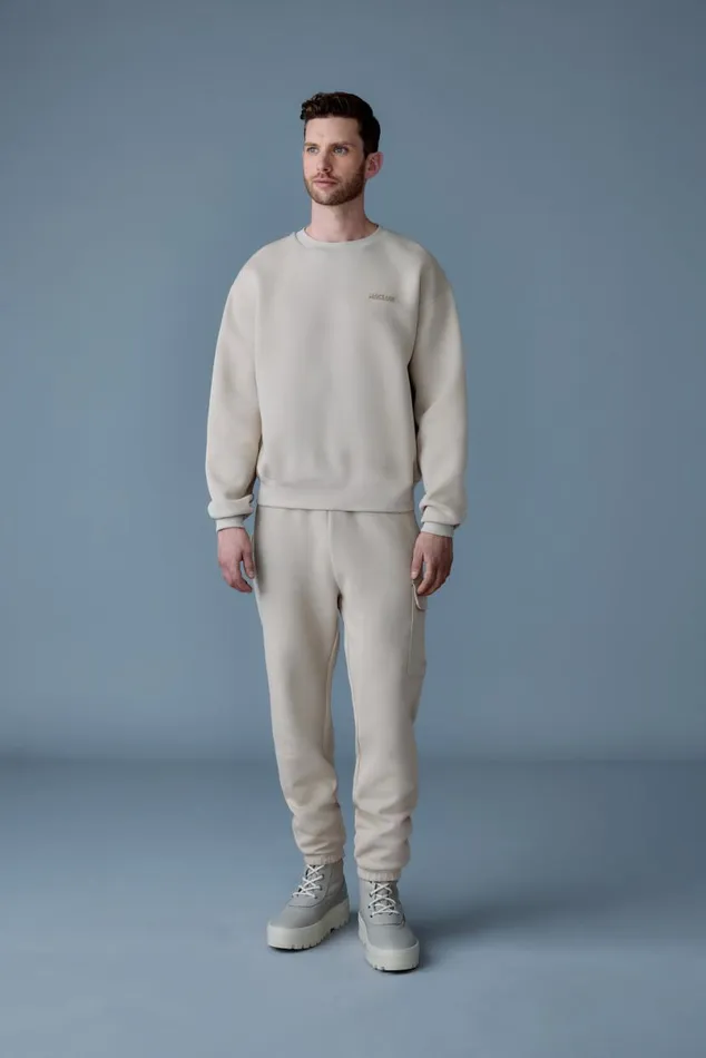 Pants and Shorts Men Mackage MARVINR Double Face Jersey Cargo Sweatpants White Pants and Shorts Men Mackage MARVINR Double Face Jersey Cargo Sweatpants White