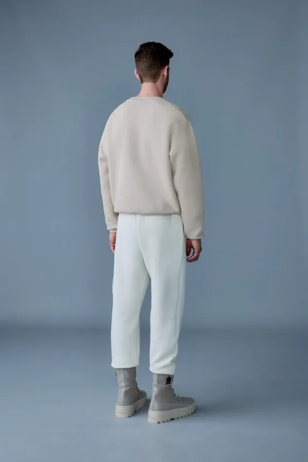Pants and Shorts Men Mackage MARVINR Double Face Jersey Cargo Sweatpants White Pants and Shorts Men Mackage MARVINR Double Face Jersey Cargo Sweatpants White