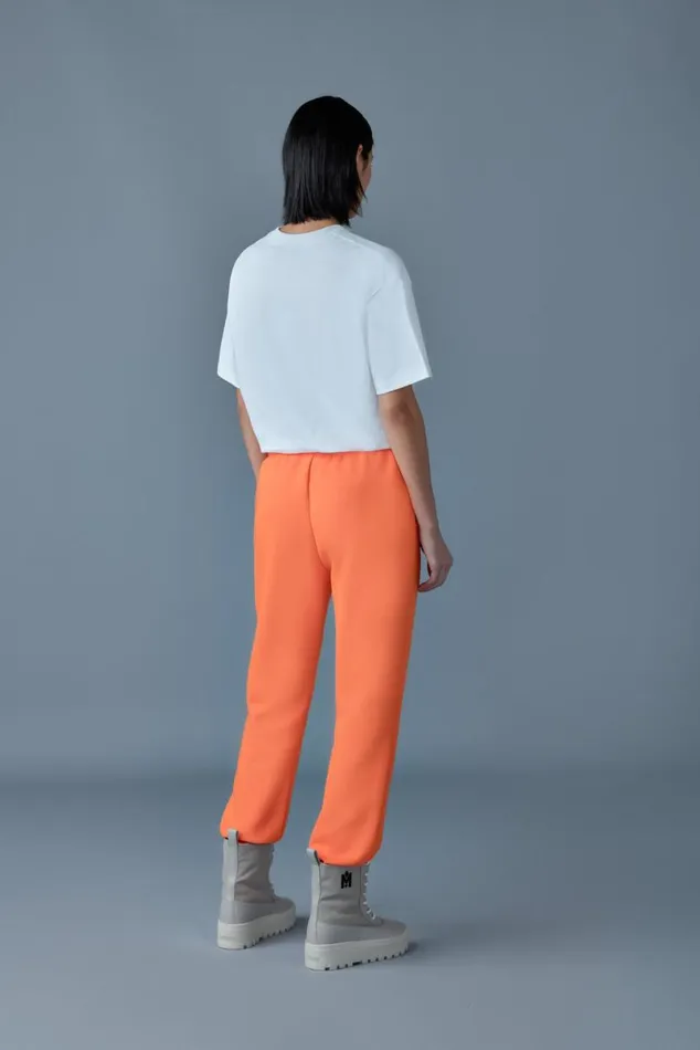 Pants and Shorts Women Mackage NEVR Doubleface Jersey Sweatpants Flame