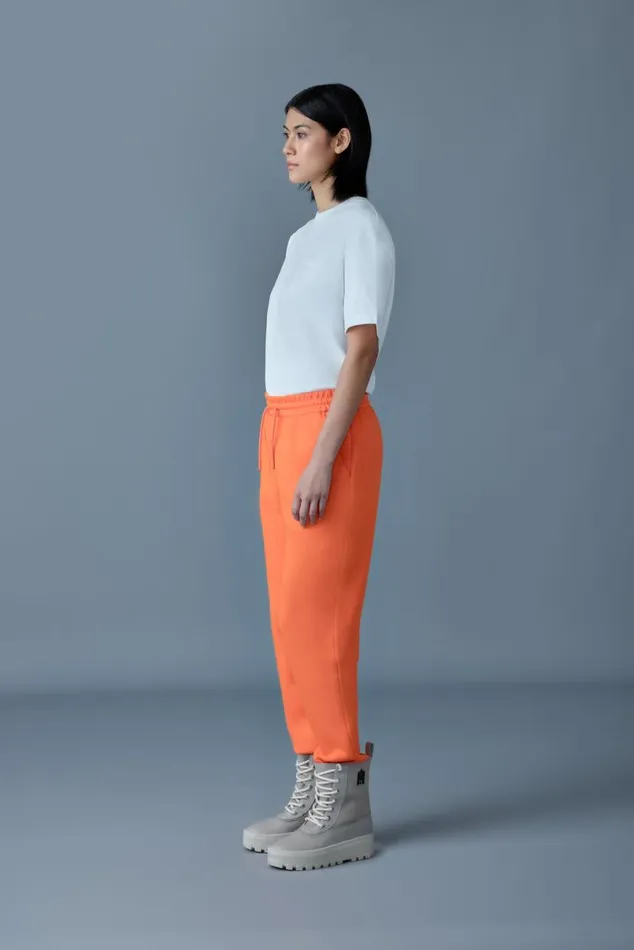Pants and Shorts Women Mackage NEVR Doubleface Jersey Sweatpants Flame