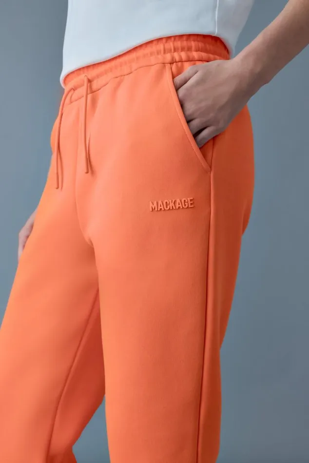 Pants and Shorts Women Mackage NEVR Doubleface Jersey Sweatpants Flame