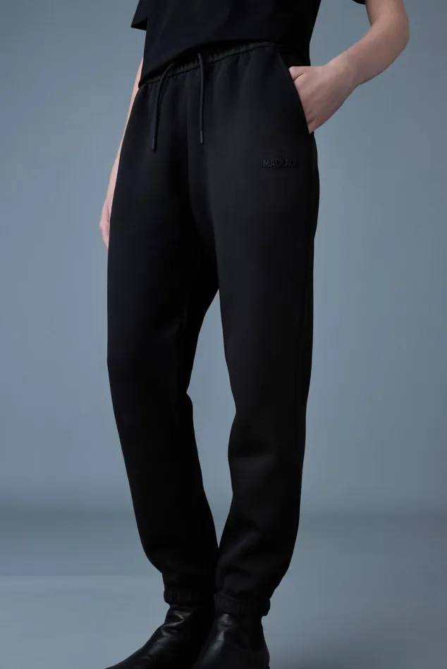 Pants and Shorts Women Mackage NEVR Doubleface Jersey Sweatpants Flame