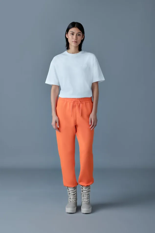 Pants and Shorts Women Mackage NEVR Doubleface Jersey Sweatpants Flame