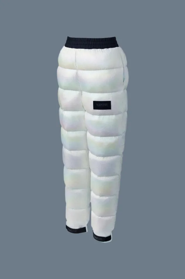 Pants Women Mackage ALISONPRL Down Quilted Technical Pants Pearl