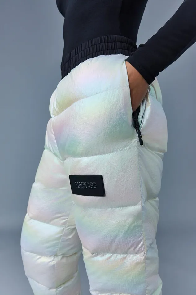 Pants Women Mackage ALISONPRL Down Quilted Technical Pants Pearl