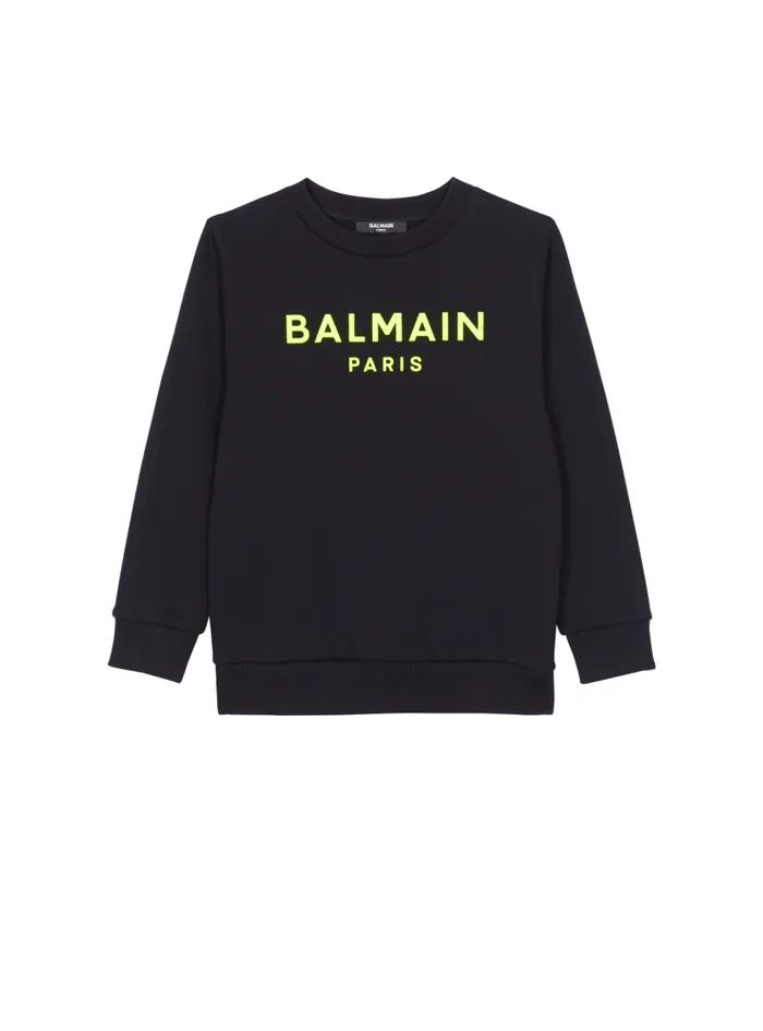 Paris Sweatshirt Black Kids Balmain