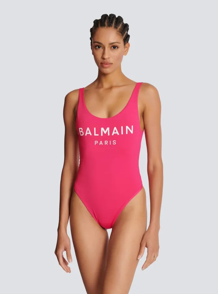 Paris Swimsuit Pink Women Balmain Swimwear