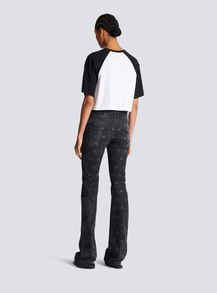 Paris Tshirt Black Women Balmain TShirts